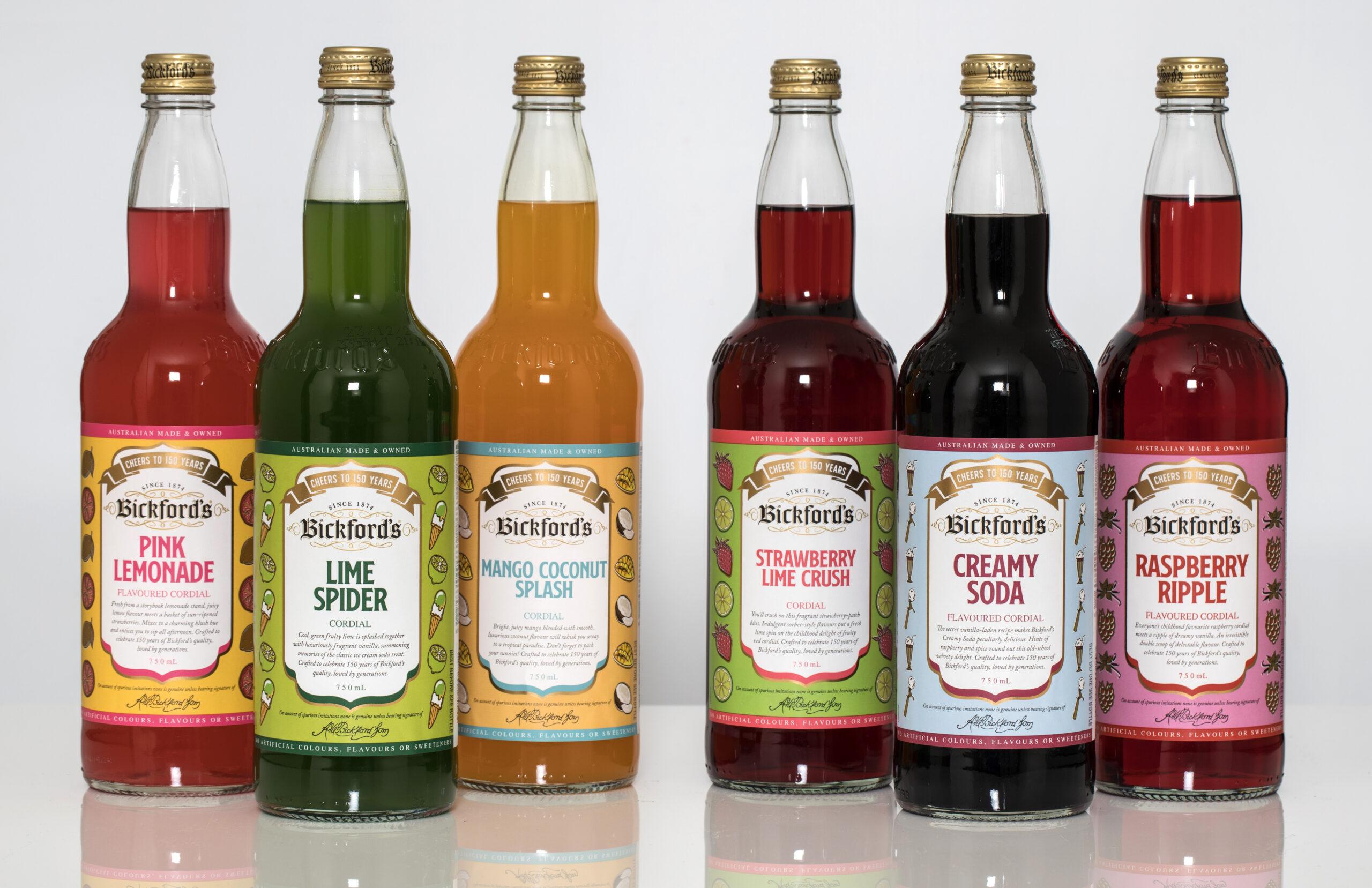 Image of Bickford’s celebrates with 150yr Limited Edition Cordials 